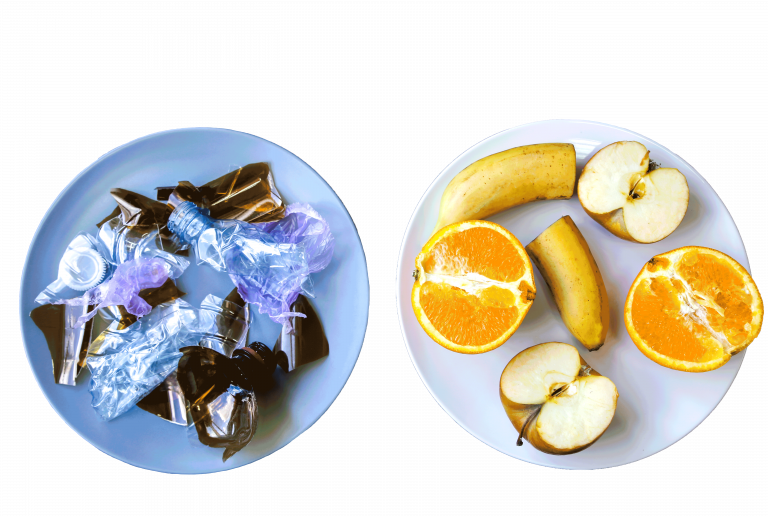 Bewegungstherapie – Plastik vs. Obst